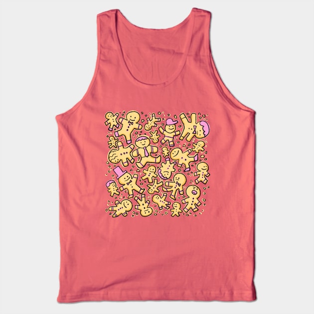 Gingerbread Men Tank Top by royal_ten